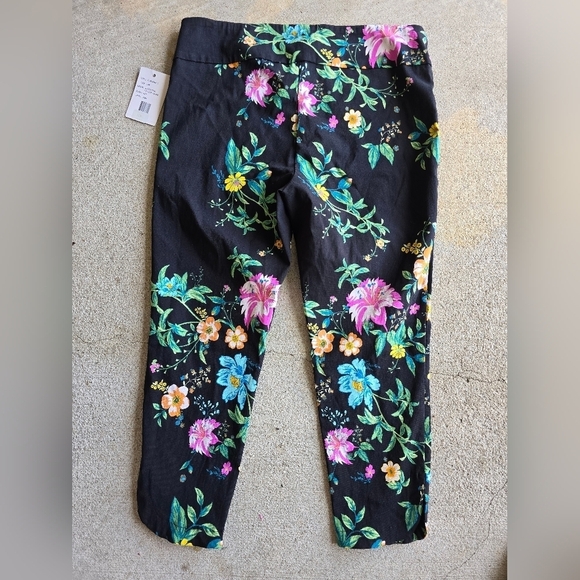 Zac & Rachel Ankle Pants Women Floral Stretch Casual Size 14P Artsy Boho… - Picture 4 of 13